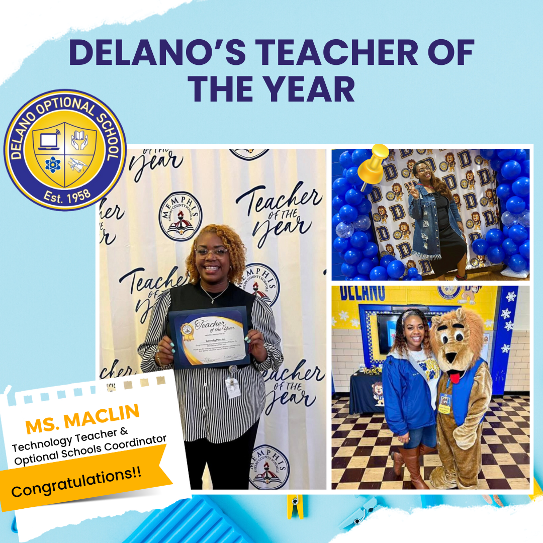  Delano's Teacher of the Year, Ms. Maclin